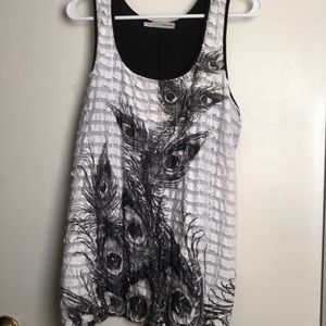 Maurice’s dress tank with peacock design
